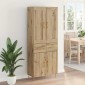 vidaXL Highboard Artisan Oak 69,5 x 34 x 180 εκ. Επεξεργασμένο Ξύλο