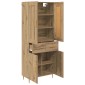 vidaXL Highboard Artisan Oak 69,5 x 34 x 180 εκ. Επεξεργασμένο Ξύλο