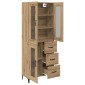vidaXL Highboard Artisan Oak 69,5 x 34 x 180 εκ. Επεξεργασμένο Ξύλο