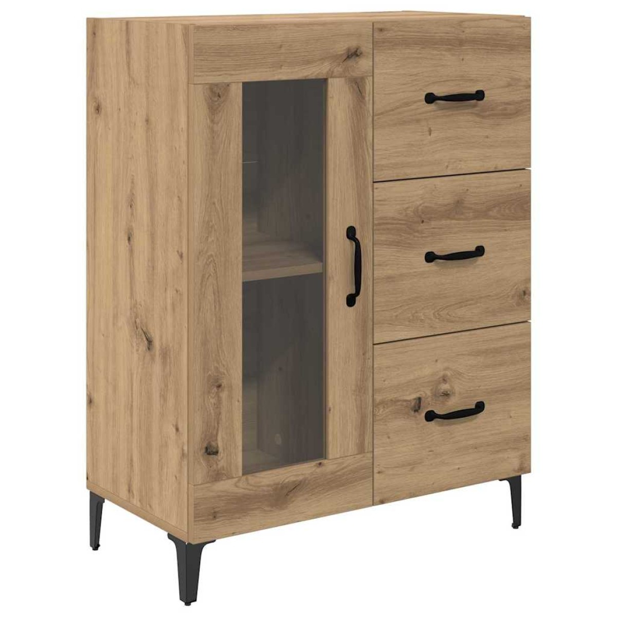 vidaXL Highboard Artisan Oak 69,5 x 34 x 180 εκ. Επεξεργασμένο Ξύλο