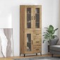 vidaXL Highboard Artisan Oak 69,5 x 34 x 180 εκ. Επεξεργασμένο Ξύλο
