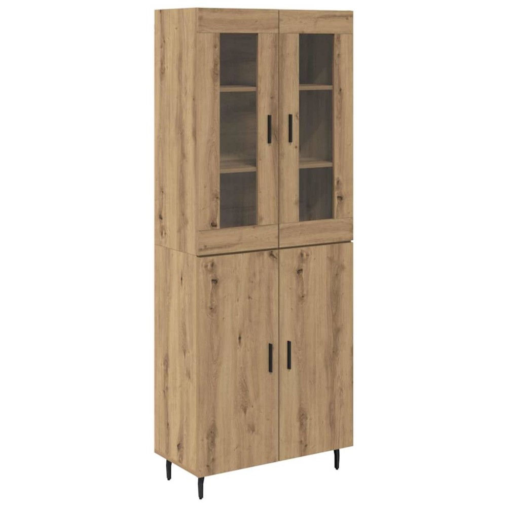 vidaXL Highboard 2 τμχ. Artisan Oak 69,5 x 34 x 180 εκ.
