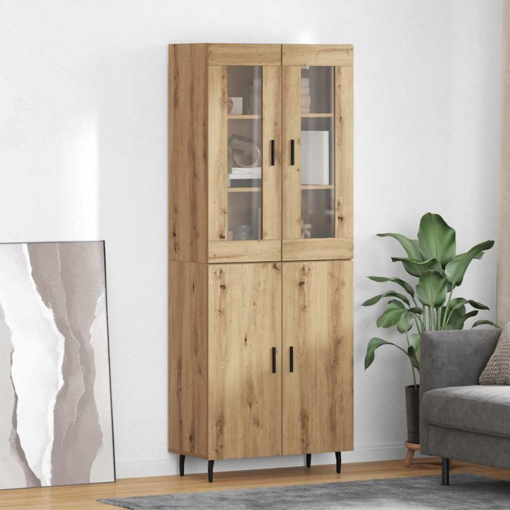 vidaXL Highboard 2 τμχ. Artisan Oak 69,5 x 34 x 180 εκ.