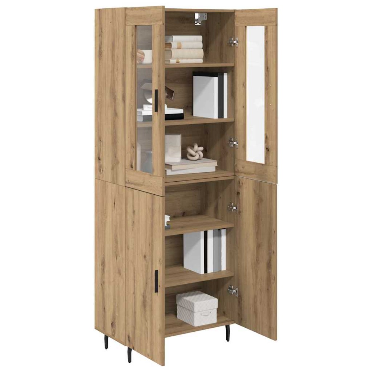 vidaXL Highboard 2 τμχ. Artisan Oak 69,5 x 34 x 180 εκ.