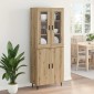 vidaXL Highboard 2 τμχ. Artisan Oak 69,5 x 34 x 180 εκ.