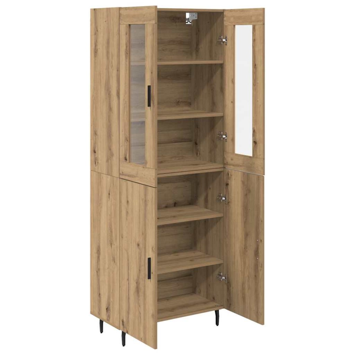 vidaXL Highboard 2 τμχ. Artisan Oak 69,5 x 34 x 180 εκ.