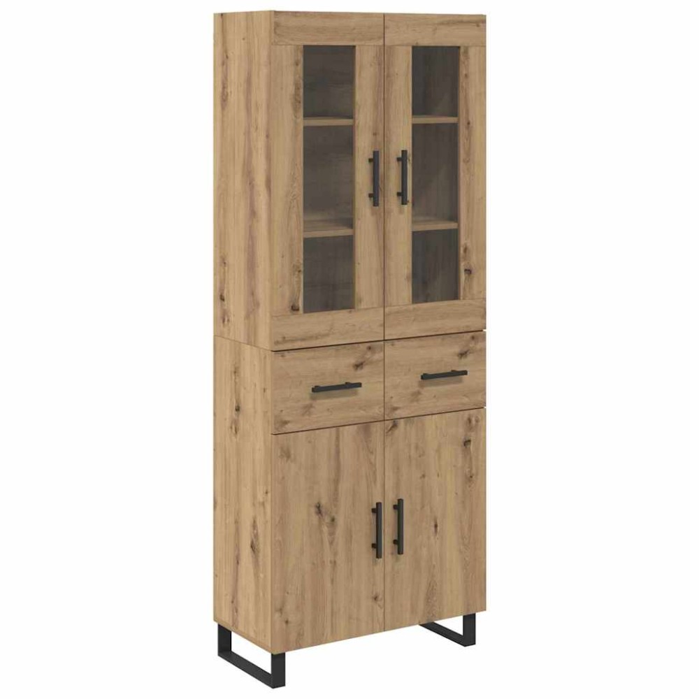 vidaXL Highboard 2 τμχ. Artisan Oak 69,5 x 34 x 180 εκ.