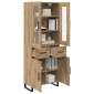 vidaXL Highboard 2 τμχ. Artisan Oak 69,5 x 34 x 180 εκ.