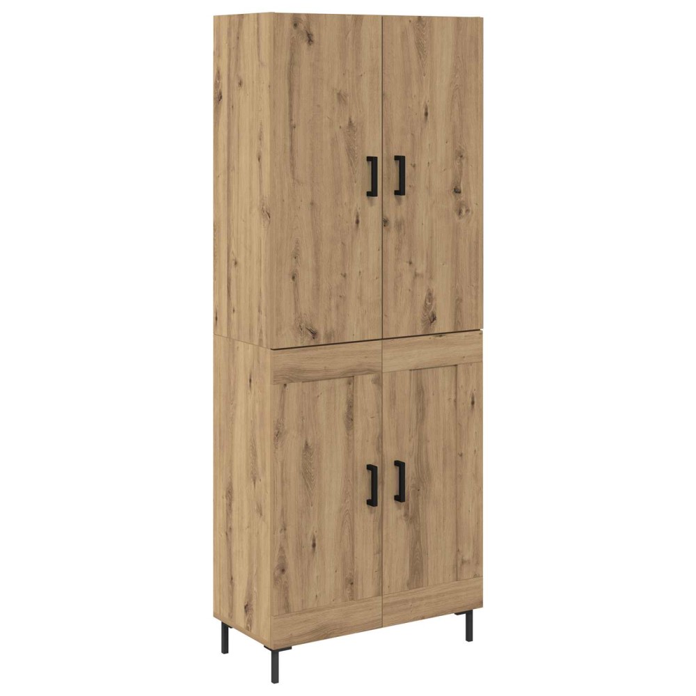 vidaXL Highboard Artisan Oak 69,5 x 34 x 180 εκ. Επεξεργασμένο Ξύλο