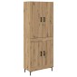 vidaXL Highboard Artisan Oak 69,5 x 34 x 180 εκ. Επεξεργασμένο Ξύλο