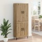 vidaXL Highboard Artisan Oak 69,5 x 34 x 180 εκ. Επεξεργασμένο Ξύλο