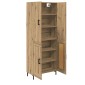 vidaXL Highboard Artisan Oak 69,5 x 34 x 180 εκ. Επεξεργασμένο Ξύλο