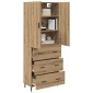 vidaXL Highboard 2 τμχ. Artisan Oak 69,5 x 34 x 180 εκ.