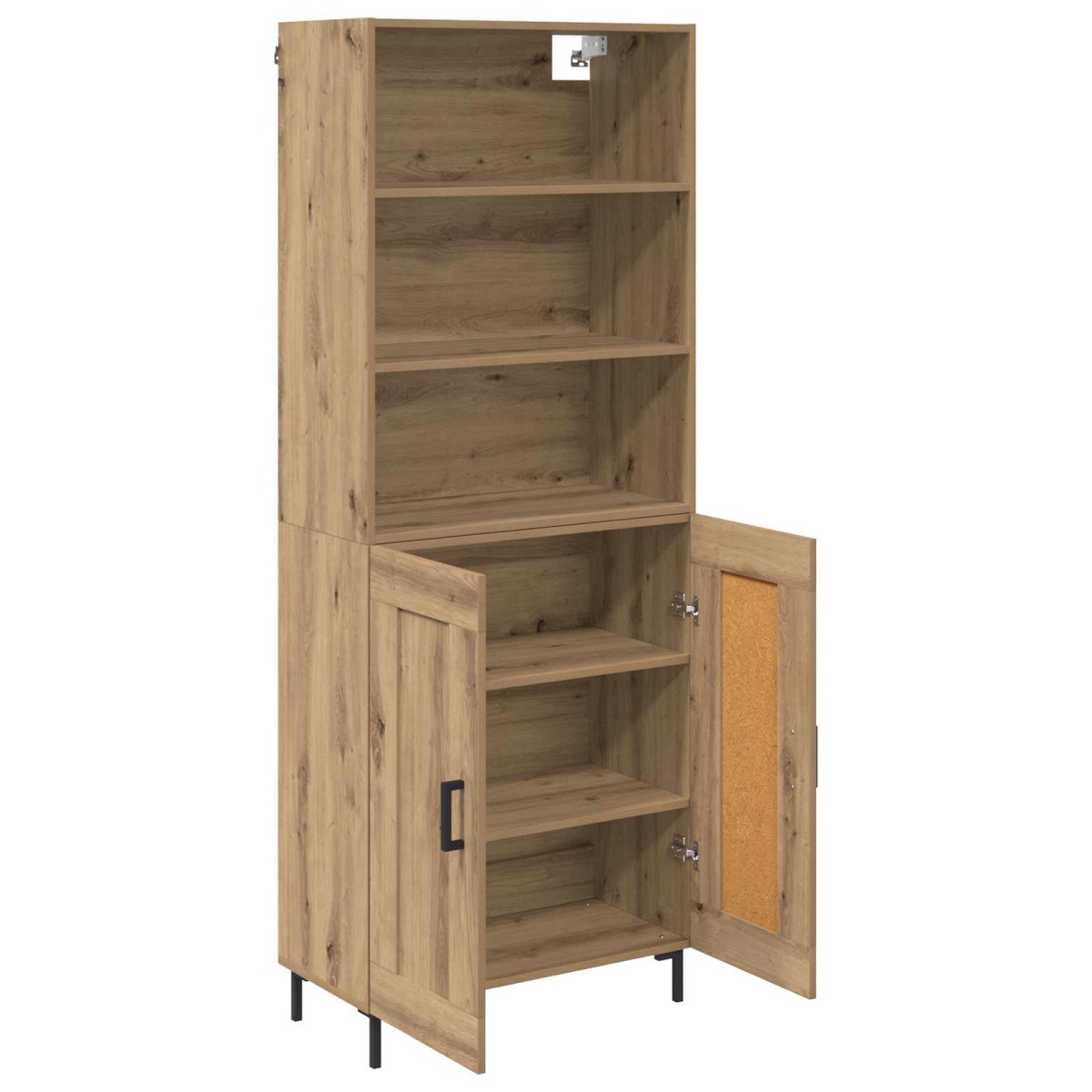 vidaXL Highboard Artisan Oak 69,5 x 34 x 180 εκ. Επεξεργασμένο Ξύλο