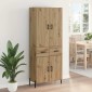 vidaXL Highboard Artisan Oak 69,5 x 34 x 180 εκ. Επεξεργασμένο Ξύλο