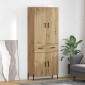 vidaXL Highboard Artisan Oak 69,5 x 34 x 180 εκ. Επεξεργασμένο Ξύλο