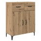 vidaXL Highboard Artisan Oak 69,5 x 34 x 180 εκ. Επεξεργασμένο Ξύλο