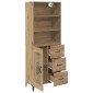 vidaXL Highboard Artisan Oak 69,5 x 34 x 180 εκ. Επεξεργασμένο Ξύλο