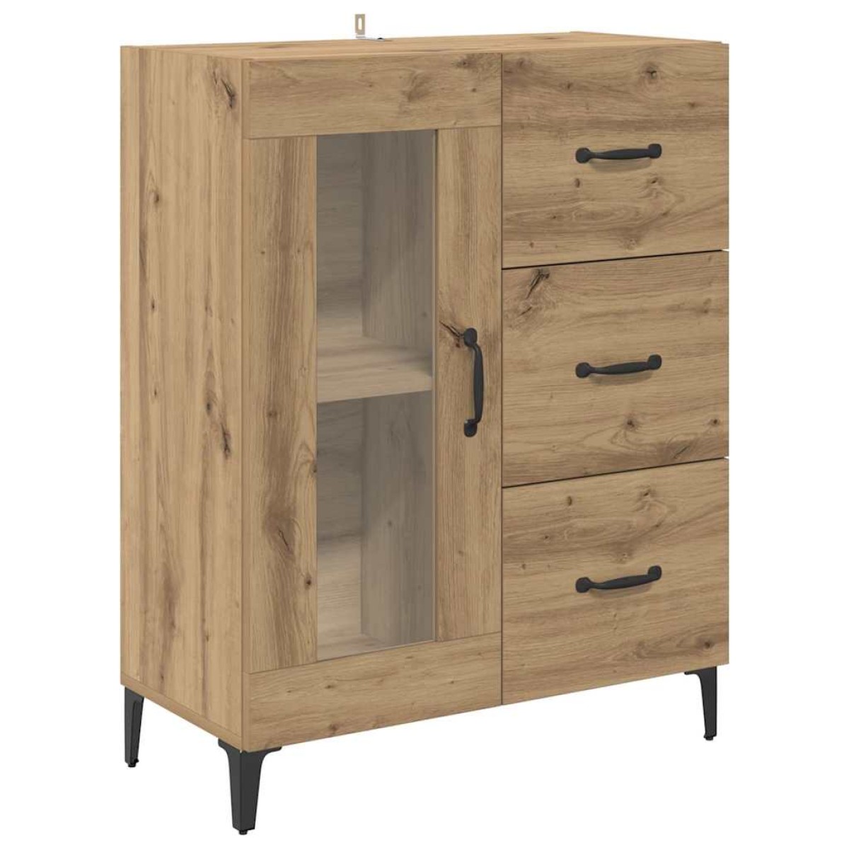 vidaXL Highboard Artisan Oak 69,5 x 34 x 180 εκ. Επεξεργασμένο Ξύλο