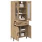 vidaXL Highboard Artisan Oak 69,5 x 34 x 180 εκ. Επεξεργασμένο Ξύλο