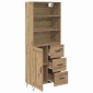 vidaXL Highboard 2 τμχ. Artisan Oak 69,5 x 34 x 180 εκ.