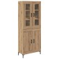 vidaXL Highboard 2 τμχ. Artisan Oak 69,5 x 34 x 180 εκ.