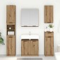 vidaXL Σετ Ντουλαπιών Μπάνιου 3 τεμ. Artisan Oak Επεξεργασμένο Ξύλο