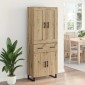 vidaXL Highboard 2 τμχ. Artisan Oak 69,5 x 34 x 180 εκ.