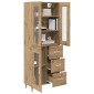 vidaXL Highboard Artisan Oak 69,5 x 34 x 180 εκ. Επεξεργασμένο Ξύλο