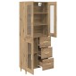 vidaXL Highboard Artisan Oak 69,5 x 34 x 180 εκ. Επεξεργασμένο Ξύλο