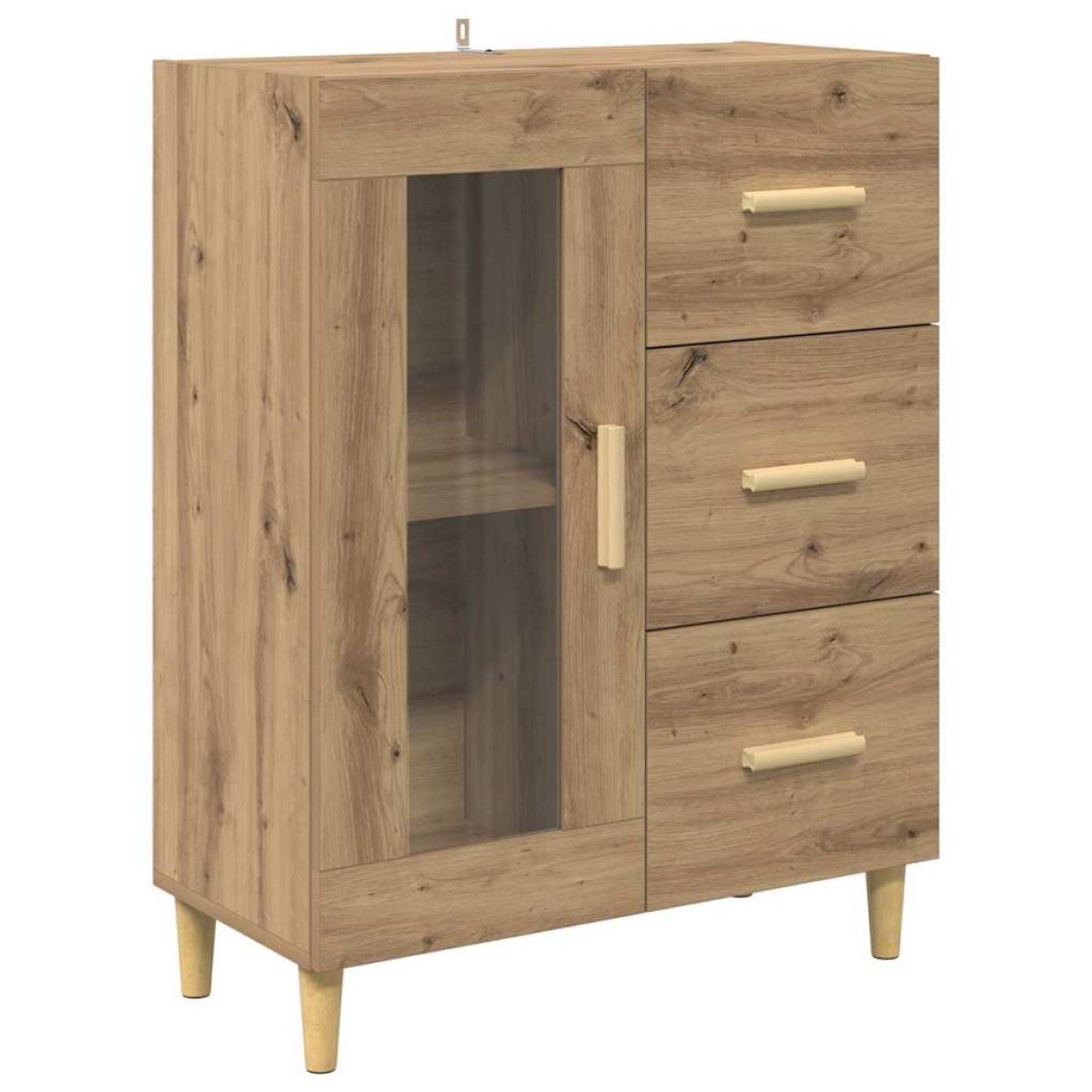 vidaXL Highboard Artisan Oak 69,5 x 34 x 180 εκ. Επεξεργασμένο Ξύλο