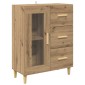 vidaXL Highboard Artisan Oak 69,5 x 34 x 180 εκ. Επεξεργασμένο Ξύλο