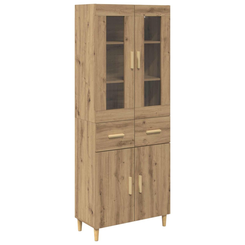 vidaXL Highboard Artisan Oak 69,5 x 34 x 180 εκ. Επεξεργασμένο Ξύλο