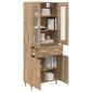 vidaXL Highboard Artisan Oak 69,5 x 34 x 180 εκ. Επεξεργασμένο Ξύλο