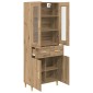 vidaXL Highboard Artisan Oak 69,5 x 34 x 180 εκ. Επεξεργασμένο Ξύλο