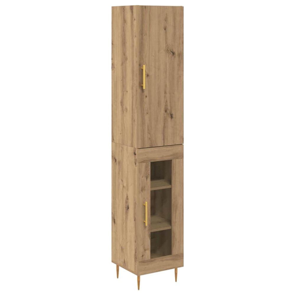 vidaXL Highboard 2 τμχ. Artisan Oak 34,5 x 34 x 180 εκ.