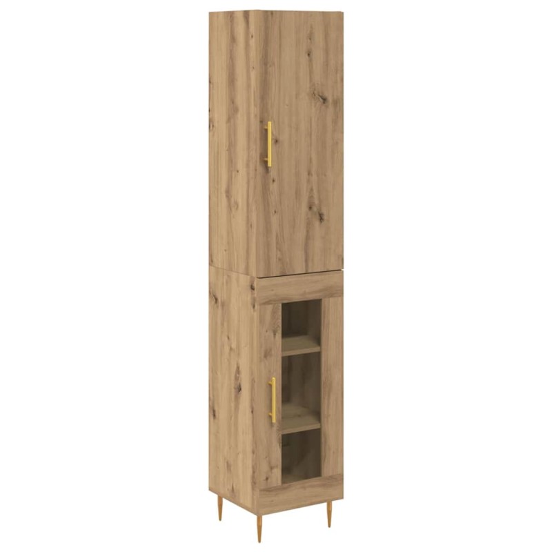vidaXL Highboard 2 τμχ. Artisan Oak 34,5 x 34 x 180 εκ.
