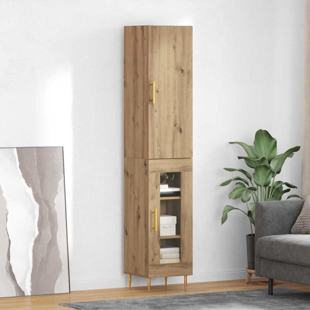 vidaXL Highboard 2 τμχ. Artisan Oak 34,5 x 34 x 180 εκ.