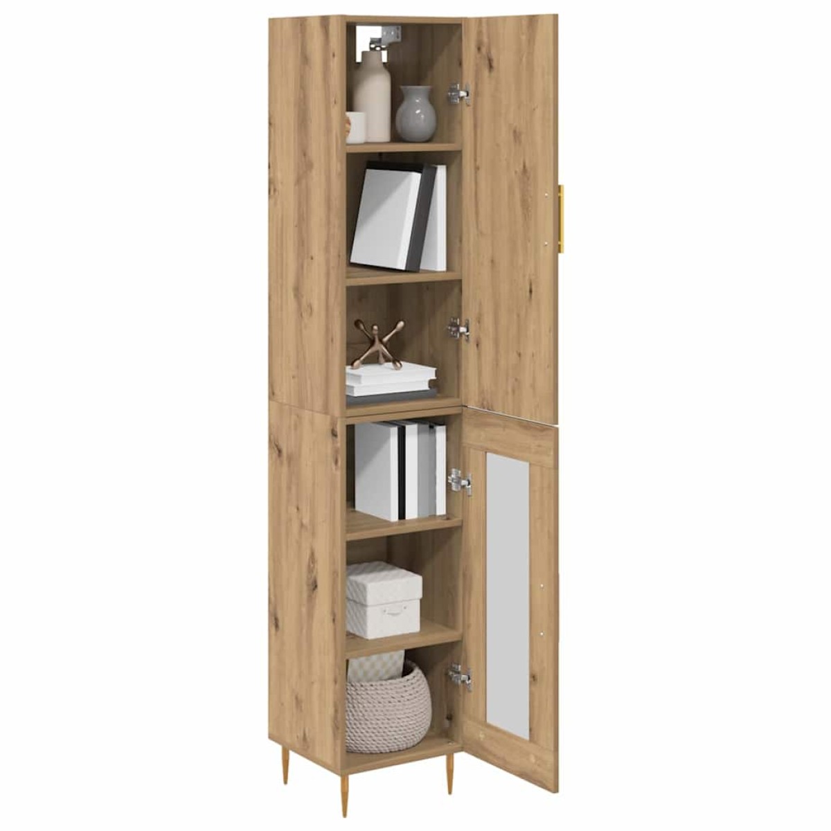 vidaXL Highboard 2 τμχ. Artisan Oak 34,5 x 34 x 180 εκ.