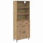 vidaXL Highboard 2 τμχ. Artisan Oak 69,5 x 32,5 x 180 εκ