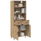 vidaXL Highboard 2 τμχ. Artisan Oak 69,5 x 32,5 x 180 εκ