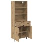 vidaXL Highboard 2 τμχ. Artisan Oak 69,5 x 32,5 x 180 εκ