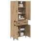 vidaXL Highboard Artisan Oak 69,5 x 34 x 180 εκ. Επεξεργασμένο Ξύλο