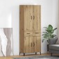 vidaXL Highboard Artisan Oak 69,5 x 34 x 180 εκ. Επεξεργασμένο Ξύλο