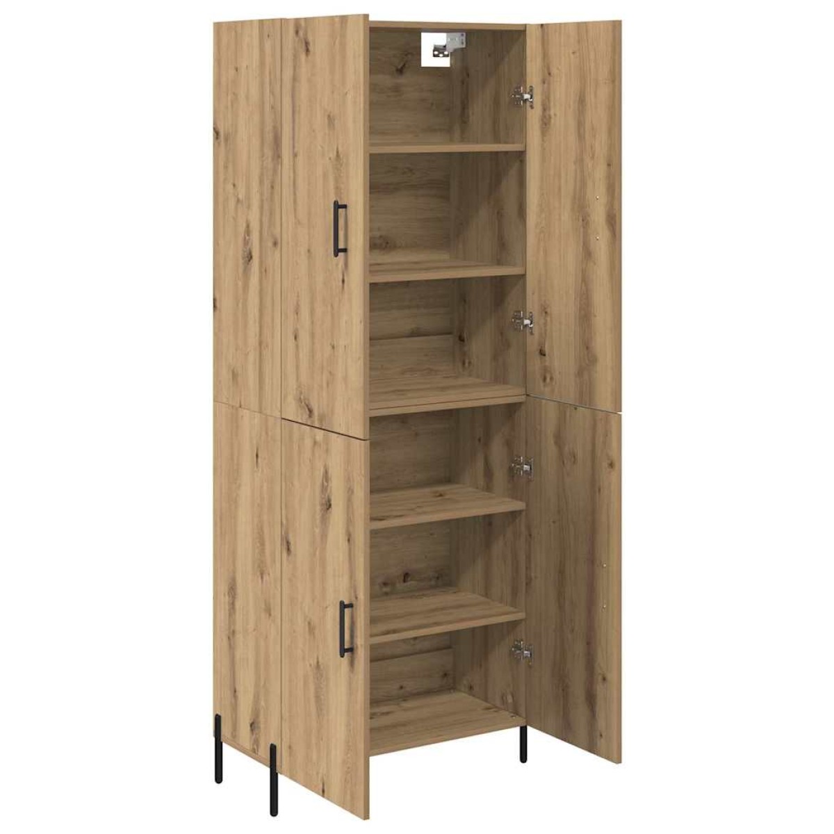 vidaXL Highboard Artisan Oak 69,5 x 34 x 180 εκ. Επεξεργασμένο Ξύλο