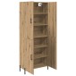 vidaXL Highboard Artisan Oak 69,5 x 34 x 180 εκ. Επεξεργασμένο Ξύλο