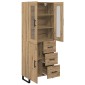 vidaXL Highboard 2 τμχ. Artisan Oak 69,5 x 34 x 180 εκ.