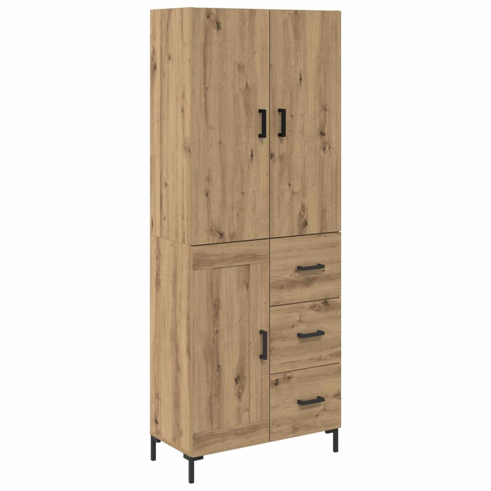 vidaXL Highboard Artisan Oak 69,5 x 34 x 180 εκ. Επεξεργασμένο Ξύλο