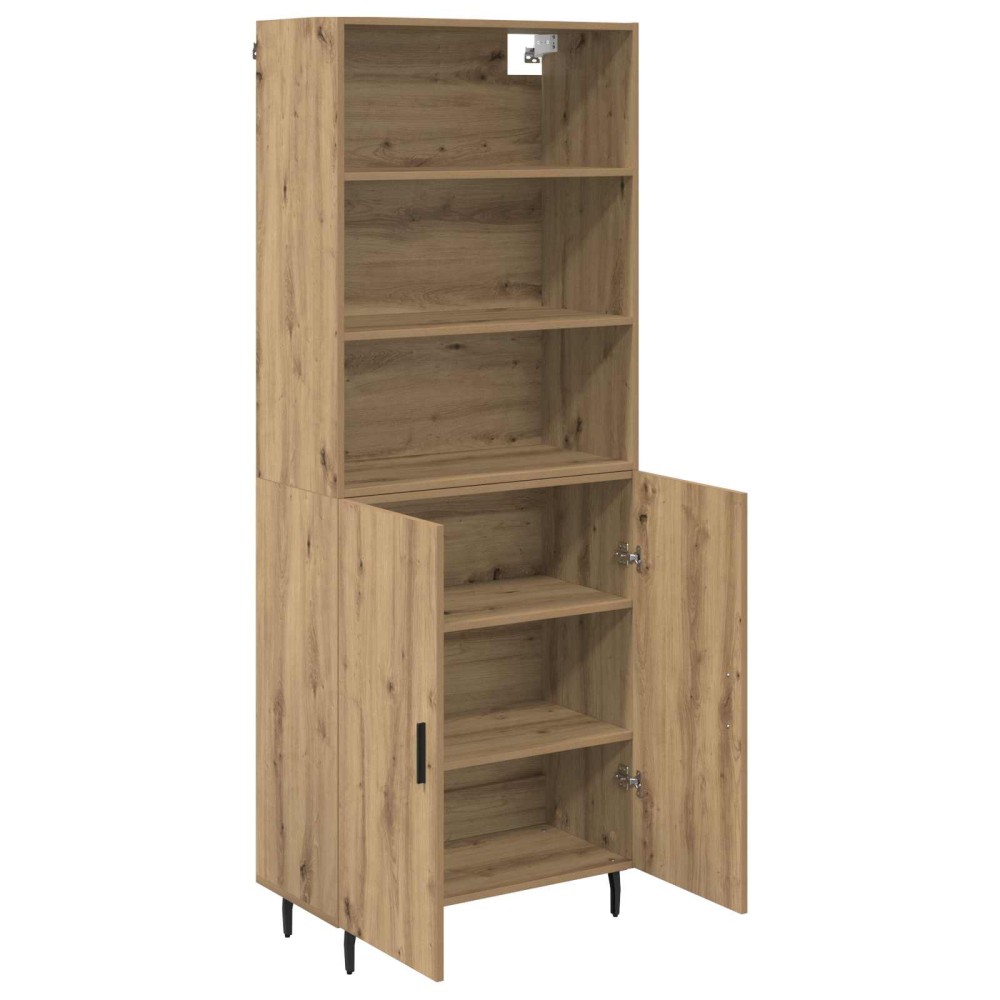 vidaXL Highboard 2 τμχ. Artisan Oak 69,5 x 32,5 x 180 εκ