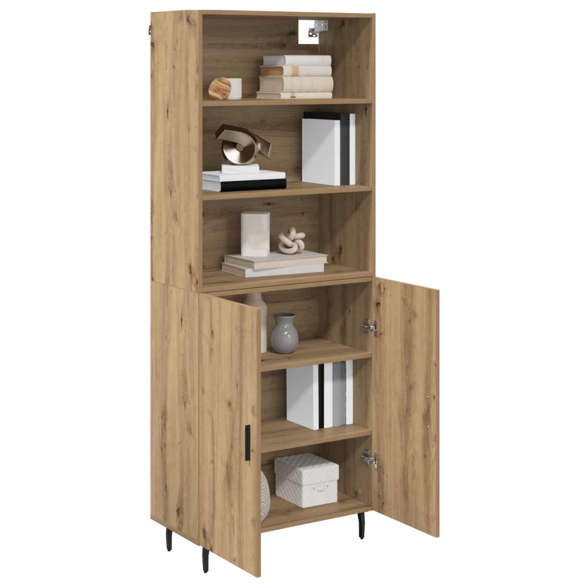 vidaXL Highboard 2 τμχ. Artisan Oak 69,5 x 32,5 x 180 εκ